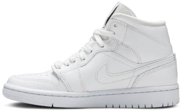 Jordan 1 Mid White Snakeskin (Women's) BQ6472-110 - Brosneaker photo 2