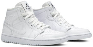 Jordan 1 Mid White Snakeskin (Women's) BQ6472-110 - Brosneaker photo 3