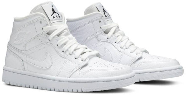 Jordan 1 Mid White Snakeskin (Women's) BQ6472-110 - Brosneaker photo 3