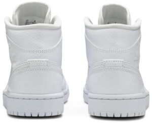 Jordan 1 Mid White Snakeskin (Women's) BQ6472-110 - Brosneaker photo 4