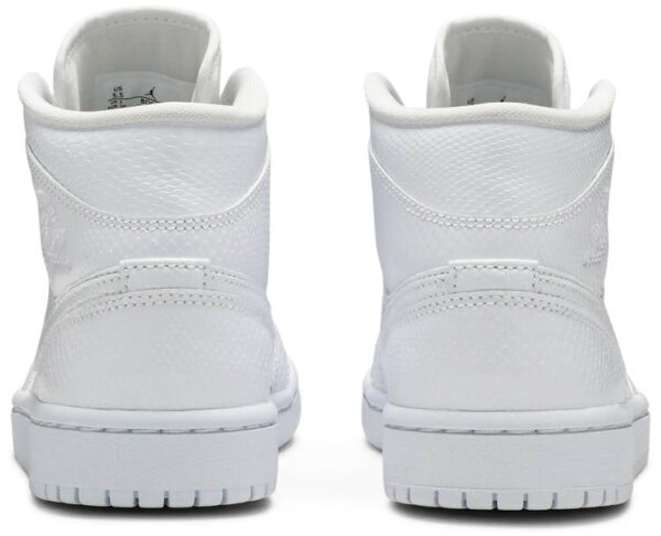 Jordan 1 Mid White Snakeskin (Women's) BQ6472-110 - Brosneaker photo 4