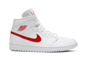 Jordan 1 Mid White University Red (Women's) BQ6472-106 - Brosneaker photo 1