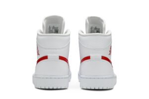Jordan 1 Mid White University Red (Women's) BQ6472-106 - Brosneaker photo 6