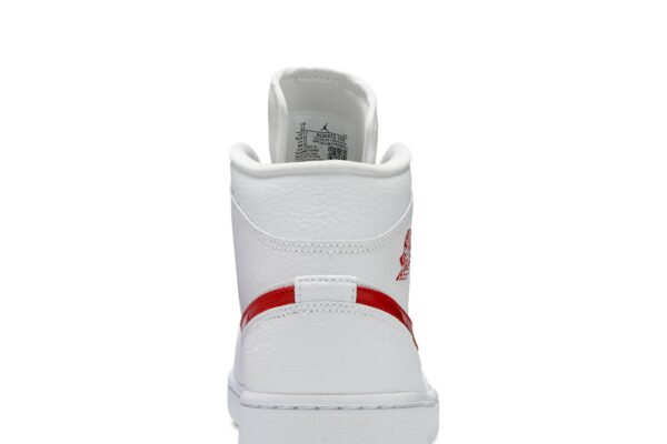 Jordan 1 Mid White University Red (Women's) BQ6472-106 - Brosneaker photo 7