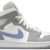 Jordan 1 Mid Wolf Grey Aluminum (Women's) BQ6472-105 - Brosneaker photo 1