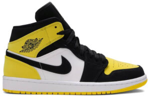 Jordan 1 Mid Yellow Toe Black 852542-071 - Brosneaker photo 1