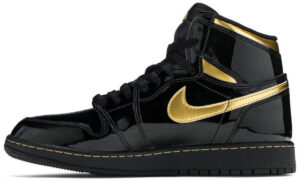 Jordan 1 Retro High Black Metallic Gold (2020) (GS) 575441-032 - Brosneaker photo 2
