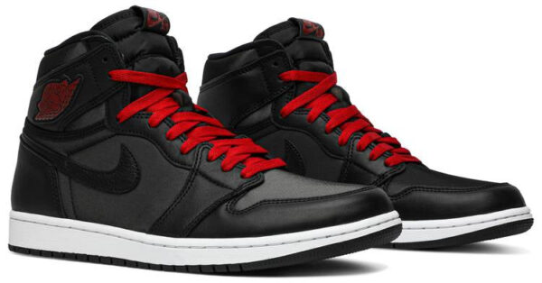 Jordan 1 Retro High Black Satin Gym Red 555088-060 - Brosneaker photo 3