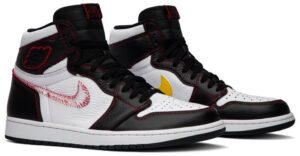 Jordan 1 Retro High Defiant White Black Gym Red CD6579-071 - Brosneaker photo 3
