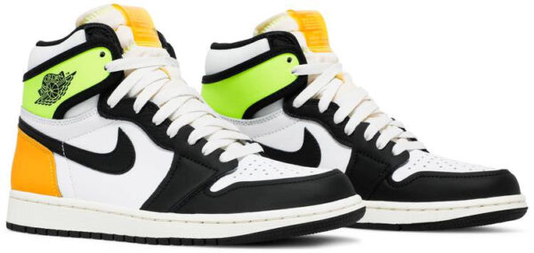 Jordan 1 Retro High White Black Volt University Gold 555088-118 - Brosneaker photo 4