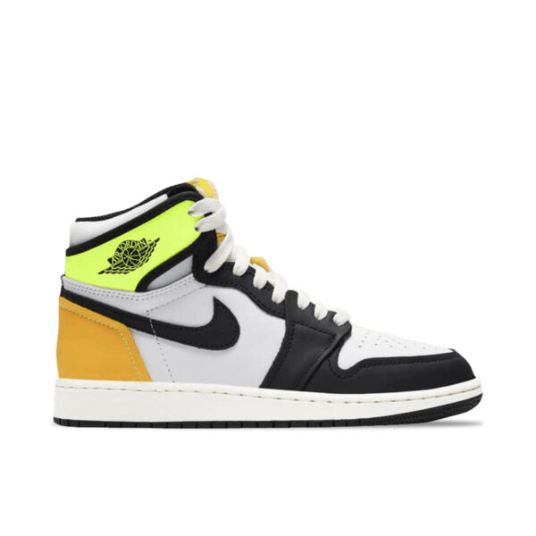 Jordan 1 Retro High White Black Volt University Gold (GS) 575441-118 - Brosneaker photo 1