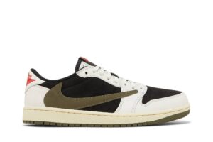 Jordan 1 Retro Low OG SP Travis Scott Olive (Women's) DZ4137-106 - Brosneaker photo 1