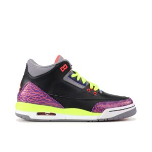 Jordan 3 Retro Black Atomic Red Volt (GS) 441140-039 - Brosneaker photo 1