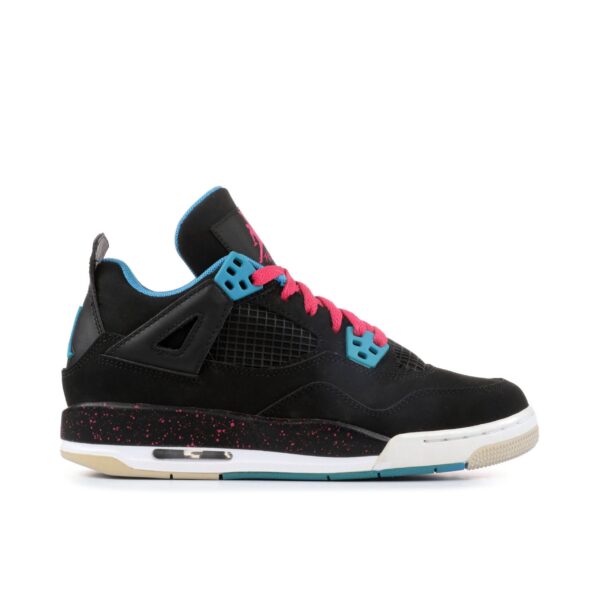 Jordan 4 Retro Black Vivid Pink Dynamic Blue (GS) 487724-019 - Brosneaker photo 1