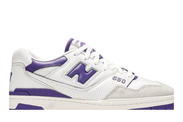 New Balance 550 White Purple BB550WR1 - Brosneaker photo 2