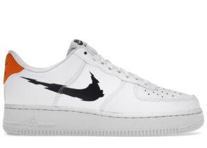 Nike Air Force 1 Low '07 Glitch Swoosh White Orange DV6483-100 - Brosneaker photo 1