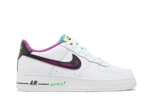 Nike Air Force 1 Low '07 LV8 Just Do It! White Vivid Purple (GS) DX3933-100 - Brosneaker photo 1