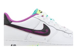 Nike Air Force 1 Low '07 LV8 Just Do It! White Vivid Purple (GS) DX3933-100 - Brosneaker photo 2