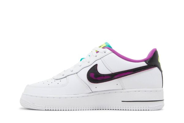 Nike Air Force 1 Low '07 LV8 Just Do It! White Vivid Purple (GS) DX3933-100 - Brosneaker photo 3
