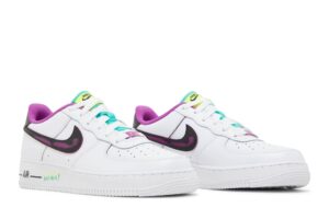 Nike Air Force 1 Low '07 LV8 Just Do It! White Vivid Purple (GS) DX3933-100 - Brosneaker photo 8