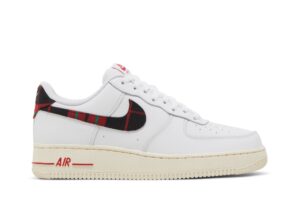 Nike Air Force 1 Low '07 LV8 Tartan Plaid White University Red DV0789-100 - Brosneaker photo 1