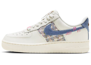 Nike Air Force 1 Low '07 LX Denim Swoosh Boucle (Women's) FJ7740-141 - Brosneaker photo 2