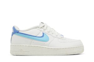 Nike Air Force 1 Low 82 Double Swoosh White Medium Blue (GS) DQ0359-100 - Brosneaker photo 1