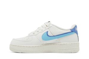 Nike Air Force 1 Low 82 Double Swoosh White Medium Blue (GS) DQ0359-100 - Brosneaker photo 3