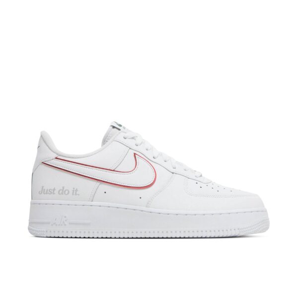 Nike Air Force 1 Low Just Do It White Noble Green Metallic Silver University Red DQ0791-100 - Brosneaker photo 1
