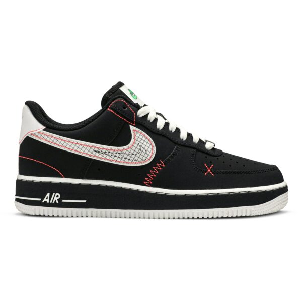Nike Air Force 1 Low Schematic Black White Bright Crimson CU6646-001 - Brosneaker photo 1