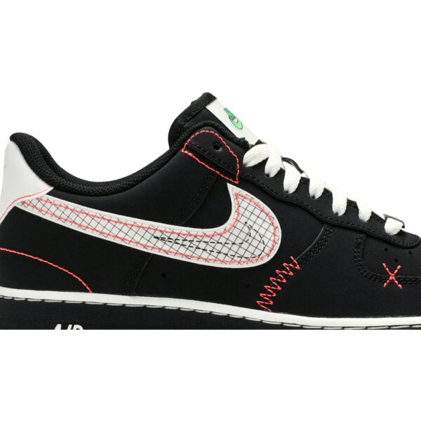 Nike Air Force 1 Low Schematic Black White Bright Crimson CU6646-001 - Brosneaker photo 2