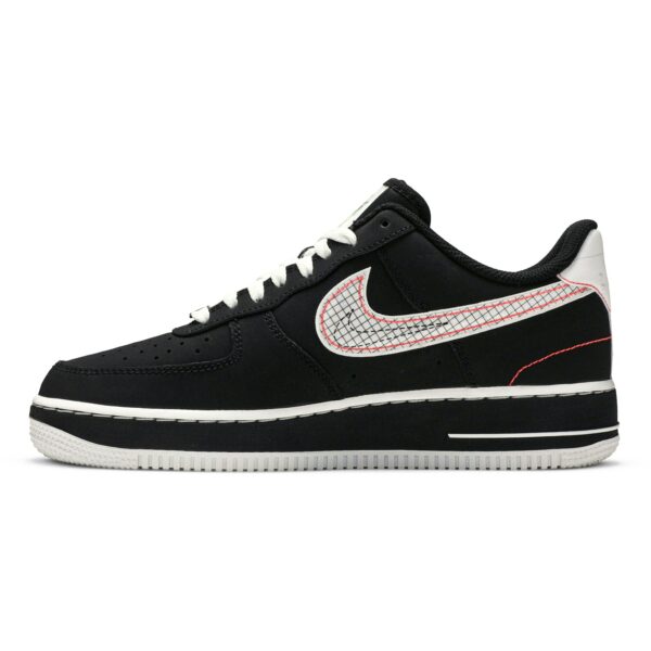 Nike Air Force 1 Low Schematic Black White Bright Crimson CU6646-001 - Brosneaker photo 3