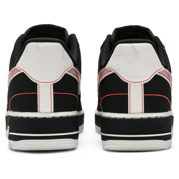 Nike Air Force 1 Low Schematic Black White Bright Crimson CU6646-001 - Brosneaker photo 6