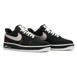 Nike Air Force 1 Low Schematic Black White Bright Crimson CU6646-001 - Brosneaker photo 8