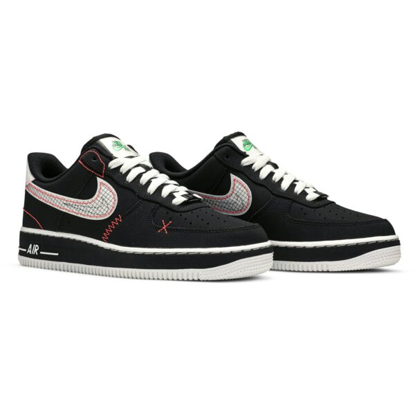 Nike Air Force 1 Low Schematic Black White Bright Crimson CU6646-001 - Brosneaker photo 8