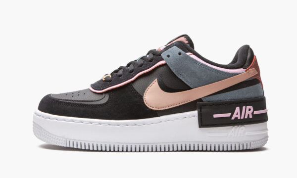 Nike Air Force 1 Low Shadow Black Light Arctic Pink Claystone Red (Women's) CU5315-001 - Brosneaker photo 3