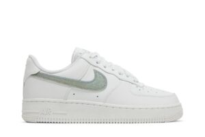 Nike Air Force 1 Low White Gold Glitter Swoosh (Women's) DH4407-101 - Brosneaker photo 1