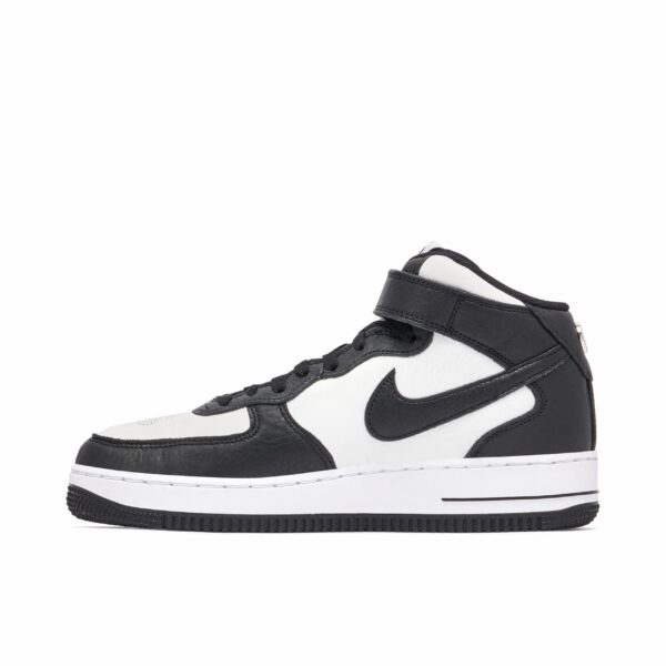 Nike Air Force 1 Mid Stussy Light Bone Black DJ7840-002 - Brosneaker photo 2