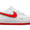 Nike Air Force 1 White Habanero Red Mini Swoosh (GS) DX9269-101 - Brosneaker photo 1
