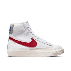 Nike Blazer Mid '77 White Light Smoke Grey Phantom Gym Red (GS) DH9700-100 - Brosneaker photo 1
