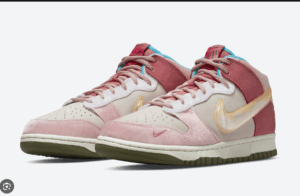 Nike Dunk Mid Social Status Free Lunch Strawberry Milk DJ1173-600 - Brosneaker photo 2