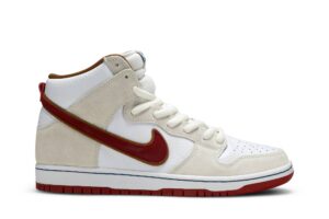 Nike SB Dunk High Sail Bright Crimson CV9499-100 - Brosneaker photo 1