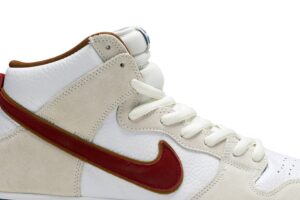 Nike SB Dunk High Sail Bright Crimson CV9499-100 - Brosneaker photo 2