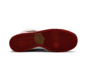 Nike SB Dunk High Sail Bright Crimson CV9499-100 - Brosneaker photo 4