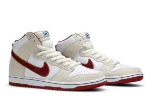 Nike SB Dunk High Sail Bright Crimson CV9499-100 - Brosneaker photo 8