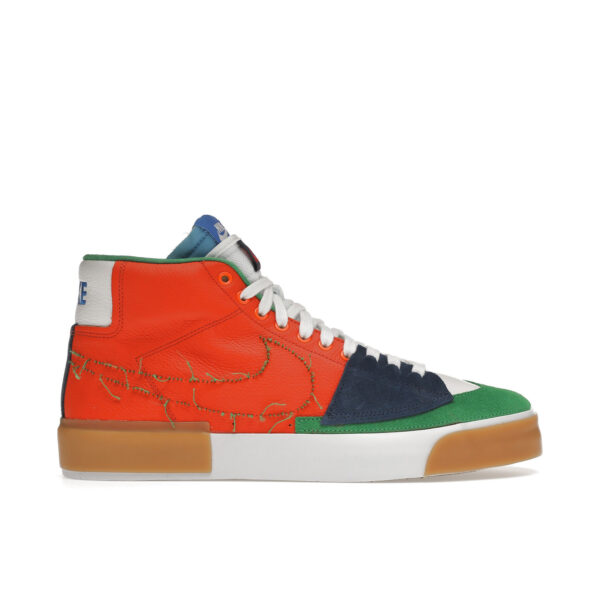 Nike SB Zoom Blazer Mid Edge Safety Orange University Gold DA2189-800 - Brosneaker photo 1